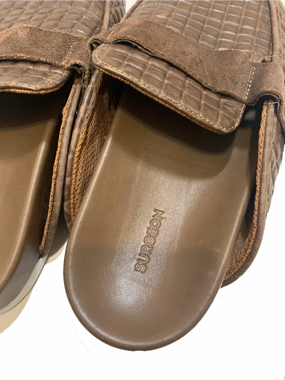 Surgeon Men's Brown Quilted Leather Slip-On Loafers